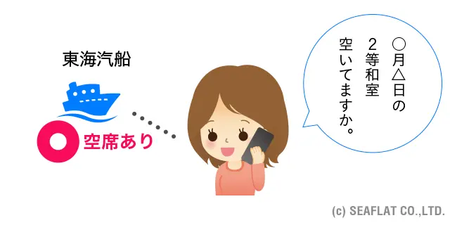東海汽船 空席あり