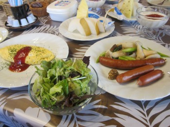 ワイルル。豪華な朝食